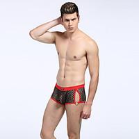 Men Solid Shaping Panties Boxers Underwear, Polyester