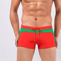 mens nylon color block swim shorts