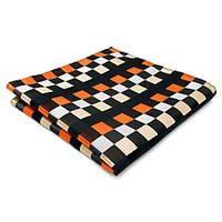 mens pocket square orange checked handkerchief hanky for men fashion w ...