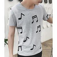 mens casualdaily simple t shirt solid print round neck short sleeve co ...