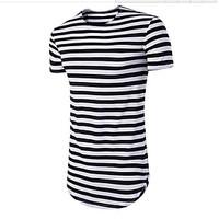 mens casualdaily simple summer t shirt print round neck short sleeve p ...