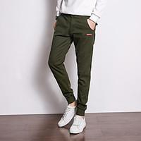 mens mid rise inelastic chinos pants simple harem solid