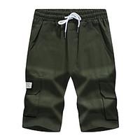 mens high rise micro elastic chinos shorts pants boho street chic simp ...