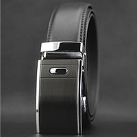 Men\'s Fashion Automatic Buckle Leather Belt Christmas Gifts
