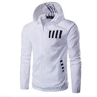 mens long sleeve casual sport jacketcotton striped black white