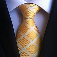 men wedding cocktail necktie at work orange beige tie