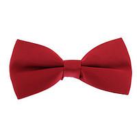 Men Jacquard Polyester Silk Bow Tie Adjustable