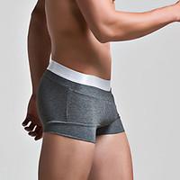 men solid shaping panties boxer briefs cotton