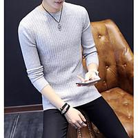 mens casualdaily regular pullover solid round neck sleeveless rayon sp ...