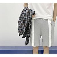 mens mid rise strenchy shorts pants street chic loose solid