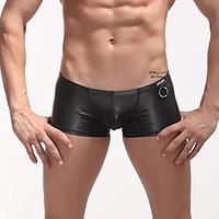 Men Solid Shaping Panties Boxers Underwear, Polyester