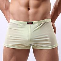 Men Solid Shaping Panties Briefs Underwear, Cotton / Nylon