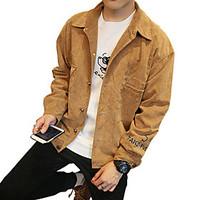 mens plus size going out casualdaily vintage simple street chic jacket ...