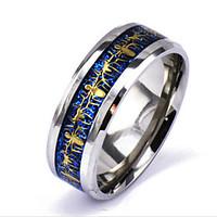 mens silver alloy band ring christmas gifts