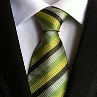 men wedding cocktail necktie at work muti green colors tie