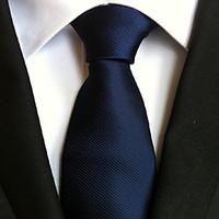 Men Wedding Cocktail Necktie At Work Dark Blue Multiple