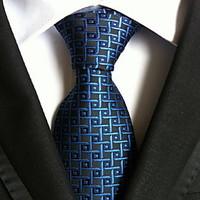 men wedding cocktail necktie at work black blue square