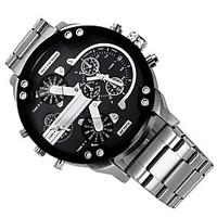 mens military watch dress watch fashion watch wrist watch calendar dua ...