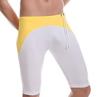 mens nylon color block swim shortspants