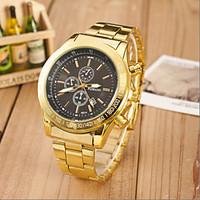 Men\'s Fashion Sport Quartz Steel Belt Gold Watch(Assorted Colors) Wrist Watch Cool Watch Unique Watch