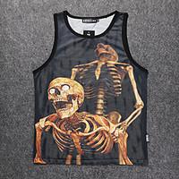 mens sleeveless tank tops polyester casual work sport plus sizes print