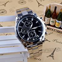 Men\'s Dress Watch Fashion Watch Quartz Stainless Steel Band Charm Casual Silver White Black