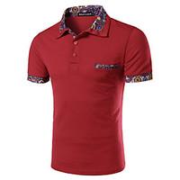 mens short sleeve polo cotton work pure