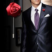 mens fashion party long rose brooch