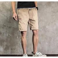 mens mid rise inelastic chinos pants simple slim solid