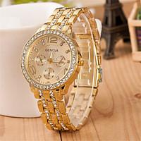 mens fashion watch simulated diamond watch quartz alloy band casual si ...