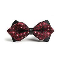 men vintage party work casual bow tie polyester solid all seasons