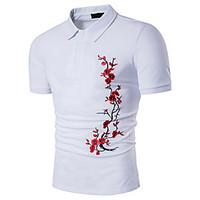 mens casualdaily sports simple active summer polo floral color block e ...