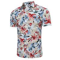 Men\'s Casual / Going out / Casual/Daily Simple / Street chic Winter / Autumn Shirt, Solid / Patchwork Classic Collar Long SleeveBlue /