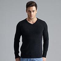 mens casualdaily regular cardigan solid round neck long sleeve cotton  ...