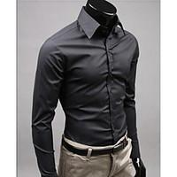 mens formal work wedding simple cute street chic all seasons shirt sol ...