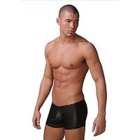 Men\'s Imitation Leather Boxer Briefs