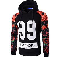 Men\'s Casual/Daily Active Regular HoodiesSolid/ / Polyester Spring / Fall Hot Sale Brand Fashion High Quality