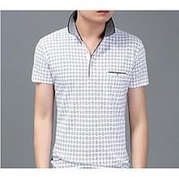 mens plus size casualdaily simple shirt striped shirt collar short sle ...