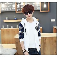 mens casualdaily simple hoodie solid letter hooded micro elastic cotto ...