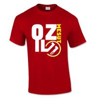 mesut ozil arsenal front t shirt red