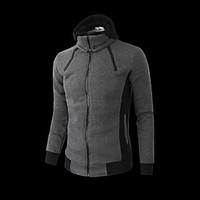 mens casualdaily simple hoodie solid round neck micro elastic cotton l ...
