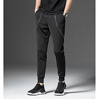 mens mid rise micro elastic harem pants street chic harem solid