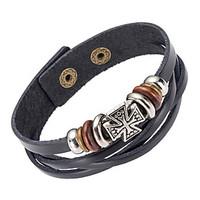 mens leather bracelet jewelry natural fashion leather alloy irregular  ...