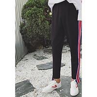 mens high rise micro elastic chinos pants street chic loose solid