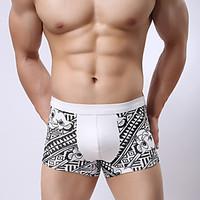 Men Sexy Print Boxers Underwear, Cotton