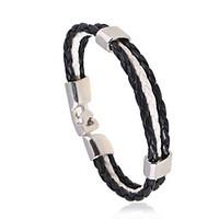 Men\'s Leather Bracelet Jewelry Natural Fashion Leather Alloy Irregular Jewelry For Special Occasion Gift Sports 1pc