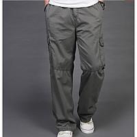 mens mid rise micro elastic chinos pants simple loose solid