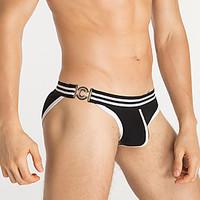 Men Patchwork Ultra Sexy Panties Briefs Underwear, Nylon / Modal