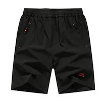 mens mid rise micro elastic shorts pants simple straight solid