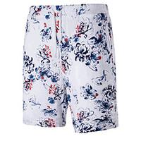 mens high rise inelastic shorts pants simple active straight print